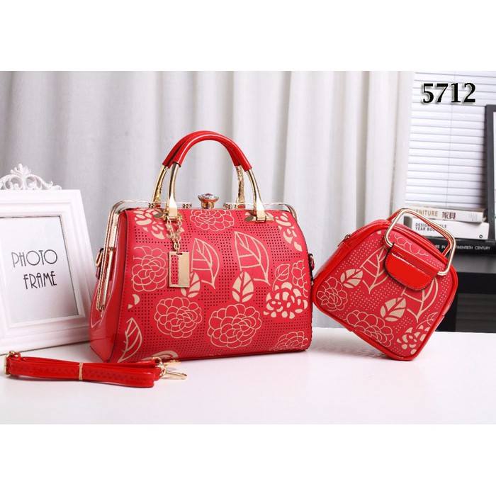Tas Kerja Wanita / Handbag / Shoulder Bag Tas Import Wanita Set Branded Ga5712