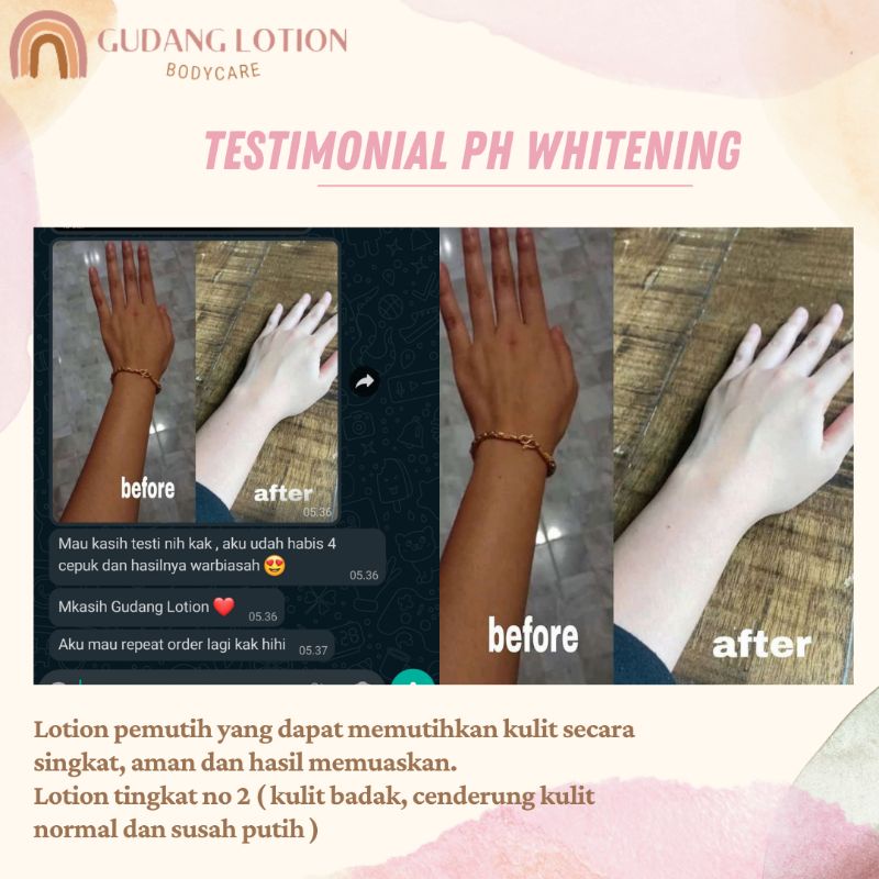 PH WHITENING / BODY LOTION WHITENING / HB PEMUTIH / LOTION VIRAL