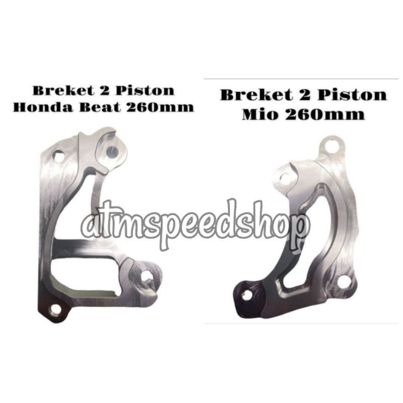 BREKET KALIPER 2 PISTON UKURAN DISC 260MM