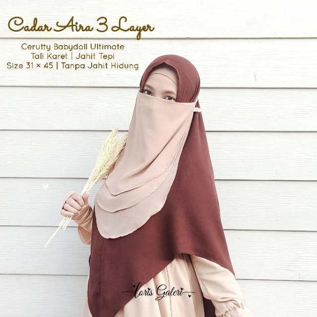 Cadar 3 Layer Cerutty Jahit Tepi Tali Karet