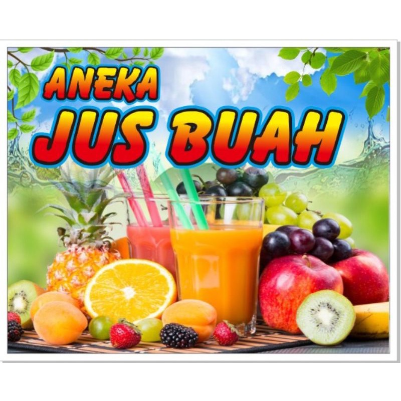 Jual Spanduk Banner Jus Buah Aneka Jus Buah 100x80 Shopee Indonesia