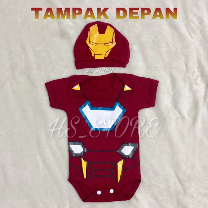 HARGA GROSIR ! JUMPER BABY IRON MAN / JUMPER BAYI / KOSTUM BAYI TERMURAH !