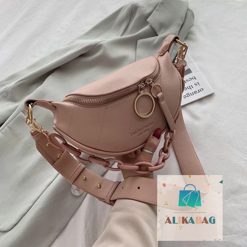 ALIKA BAG - Tas Tangan Wanita Kualitas Tinggi Tas Rantai Wanita Tas Messenger Bahu Fashion Wanita