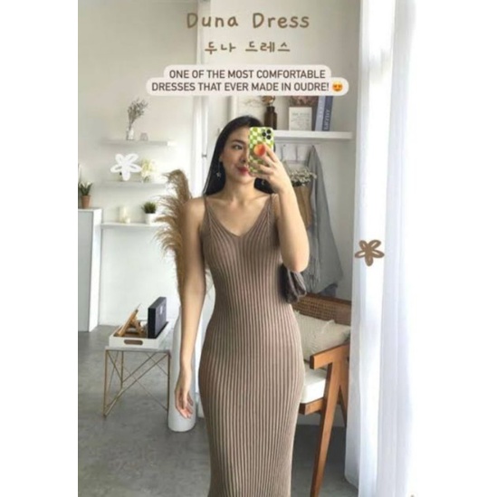 Oudre duna dress in khaki