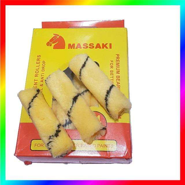 Refill Kuas Roll MASSAKI - Bulu Kuas Roll Kapal 4 Inch