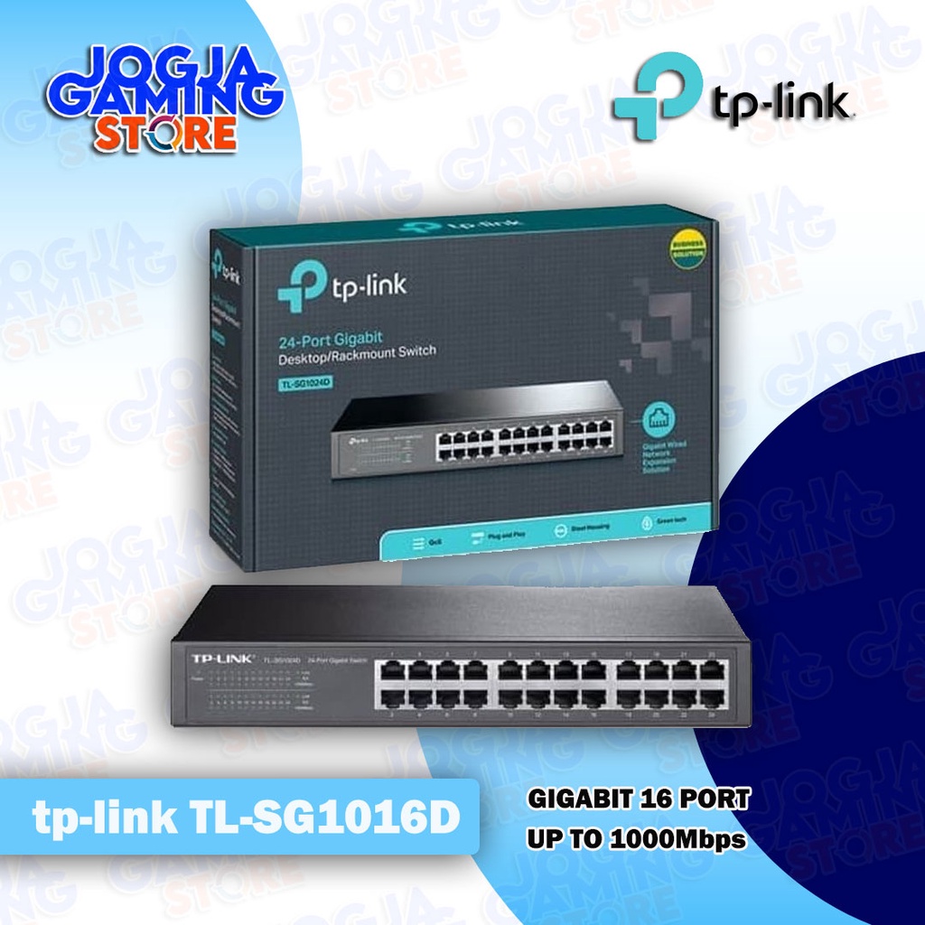 TP-LINK SWITCH HUB 16 PORT TL-SG1016D GIGABIT TL SG 1016 D