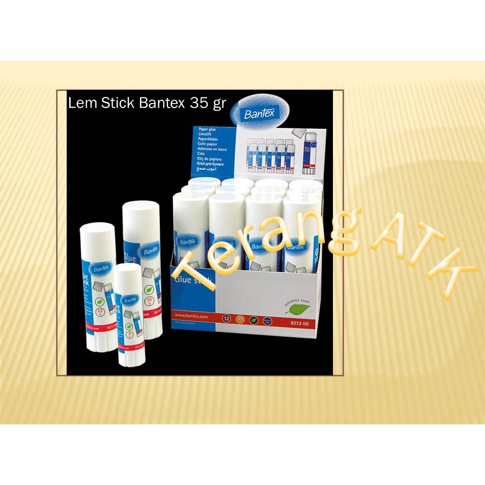 Lem Glue Stick Merek Bantex 35 gr