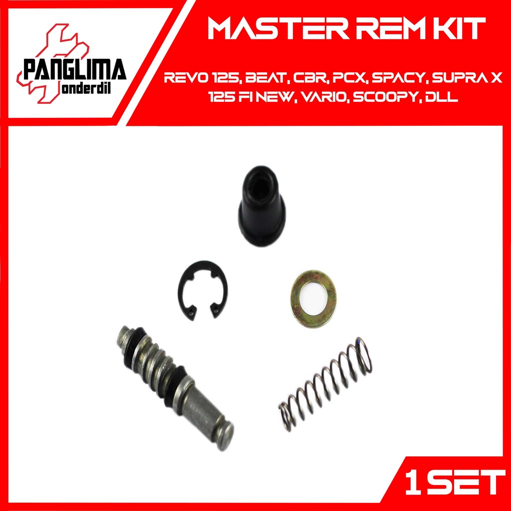 Master Rem Kit Revo  Absolute/Beat FI-F1-Sporty-Pop-Street/Vario 110-125-150 Techno/Scoopy/Supra/Spacy/PCX/CBR 250R Karet Sil-Seal Cylinder