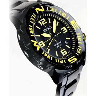 Seiko Superior Mens SRP449K1 Auto, Yellow Tone Bezel | Jam Pria SRP449