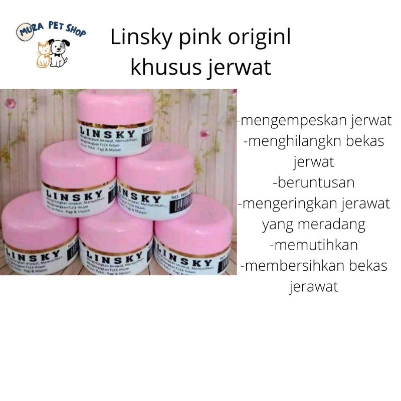 LINSKY PINK ORIGINAL/ORI/JERAWAT/MEMUTIHKAN