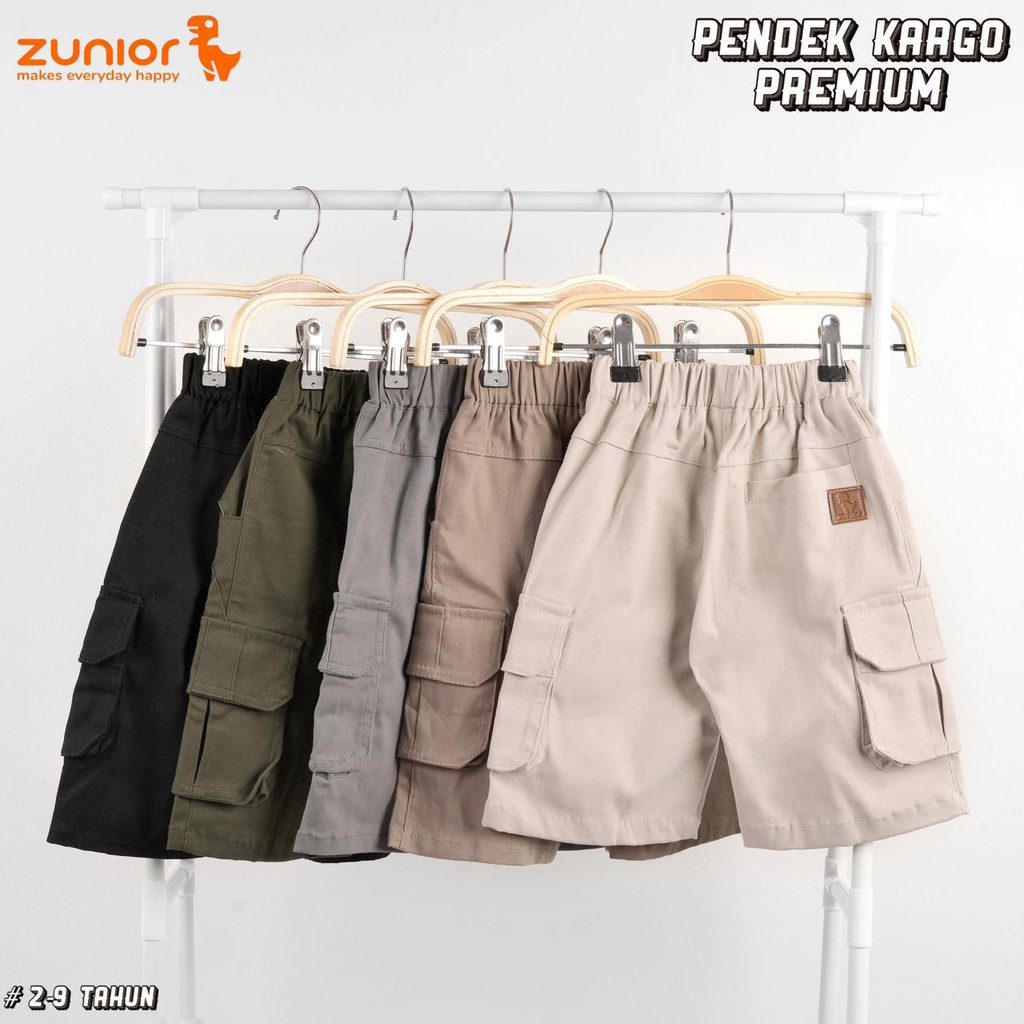 Celana PENDEK CARGO Anak by Zunior | DUO KRUCILS