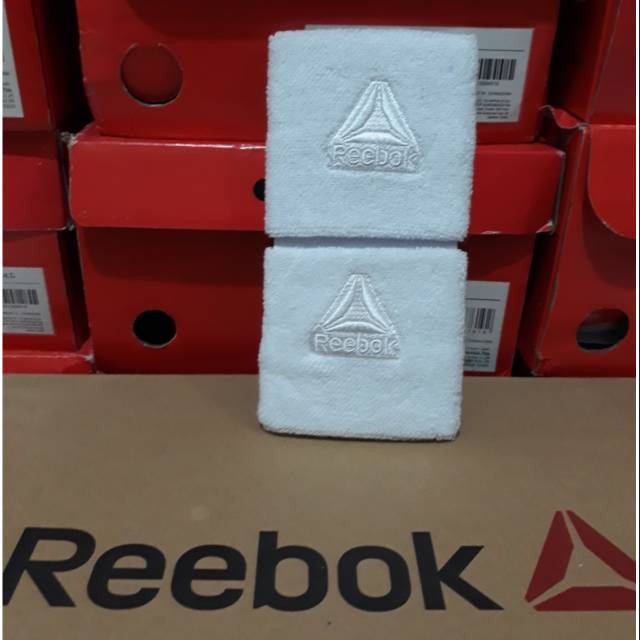 WRISTBAND REEBOK white isi 2pcs