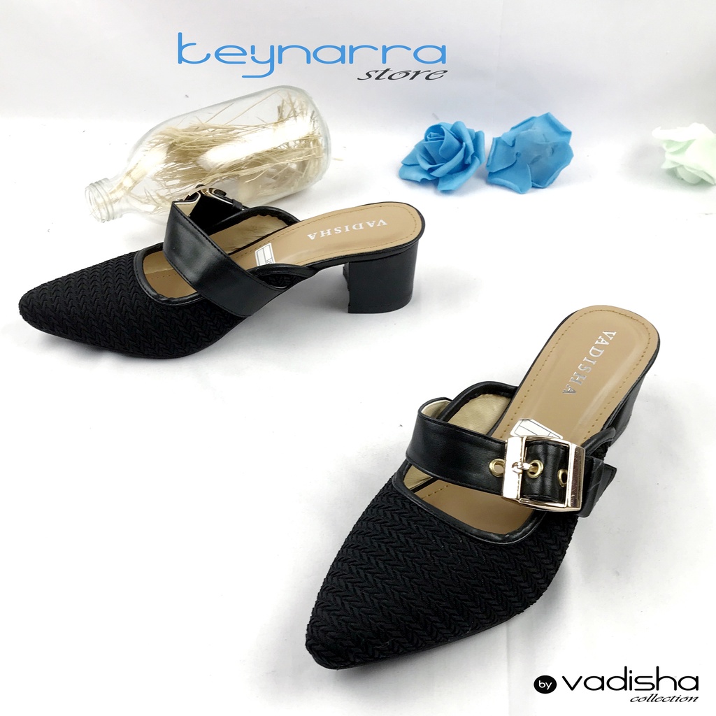 VADISHA LAYLA Sendal Wanita, Sendal Heels/ Sendal Hak Tahu 5cm IN-03 By.Keynarra Store