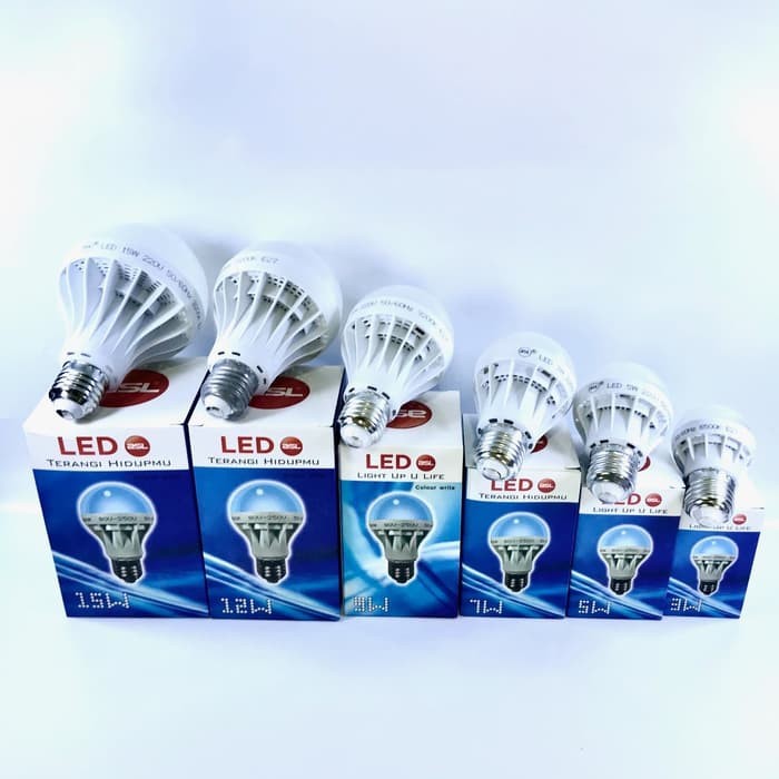 Bohlam Lampu LED Bulb Fitting 27 - Kuning
