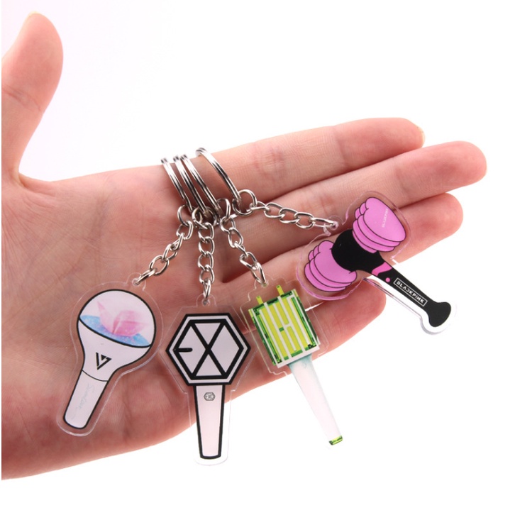 MOGYMOGY GK04 Gantungan Kunci KPOP Lightstick Akrilik Light Stick Korea Group