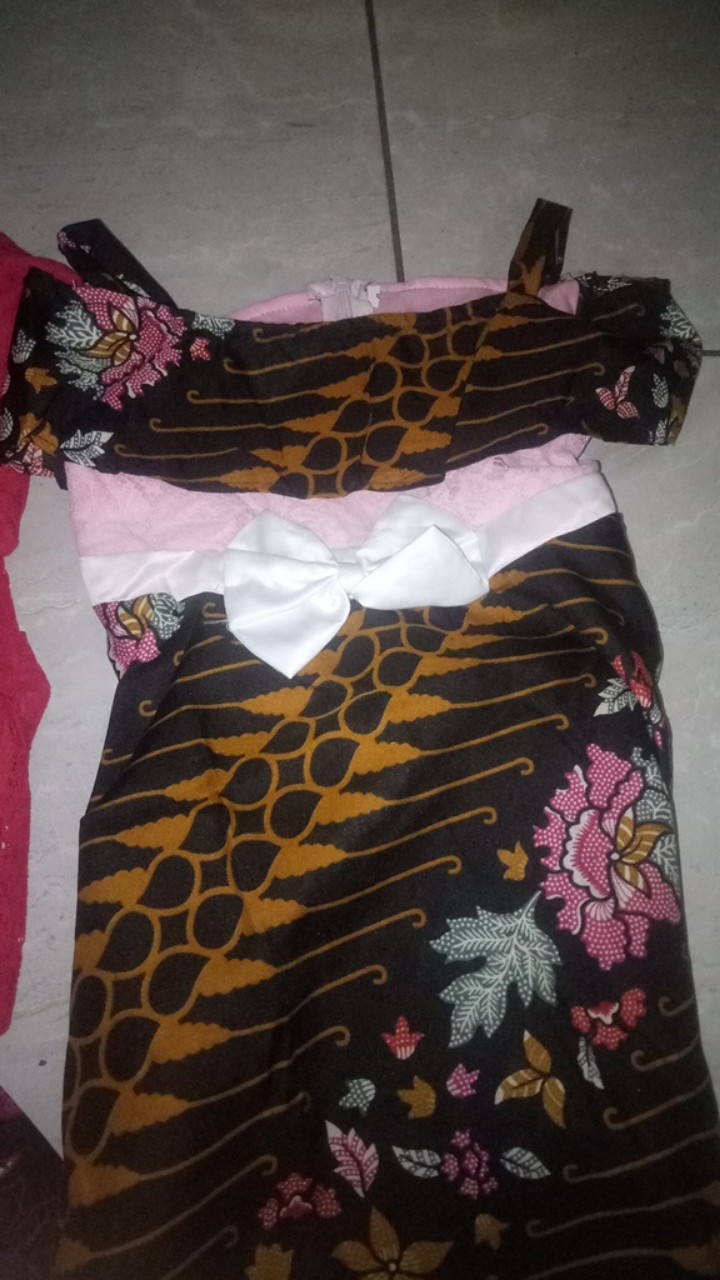 Dress Freya Batik Kids 1-2 Th / Cecil Kids No Bandana