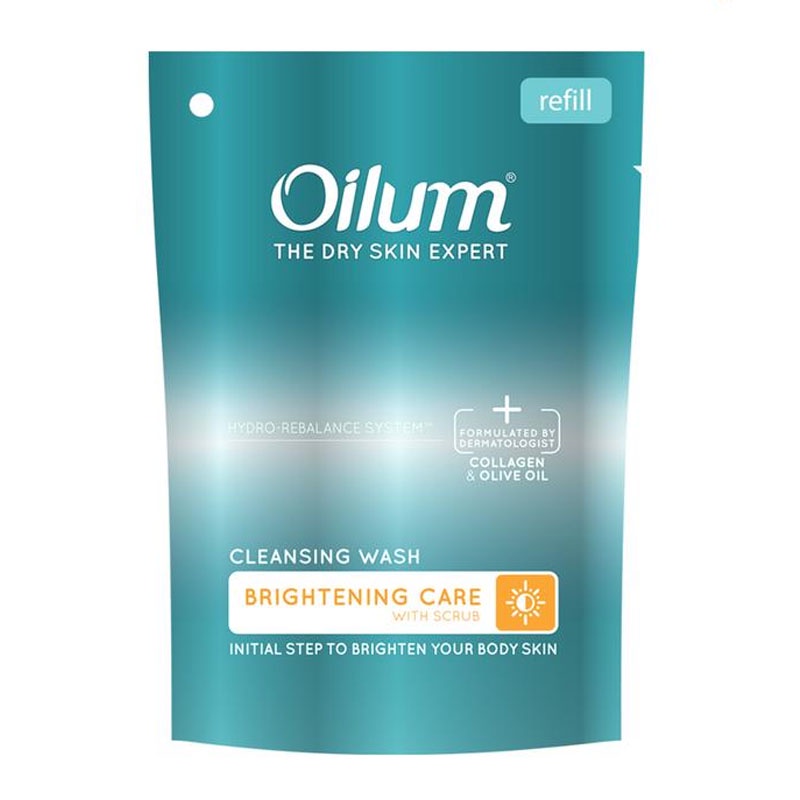 SABUN OILUM BRIGHTENING CLEANSING WASH POUCH 175 ML REFILL SABUN MANDI CAIR COLLAGEN