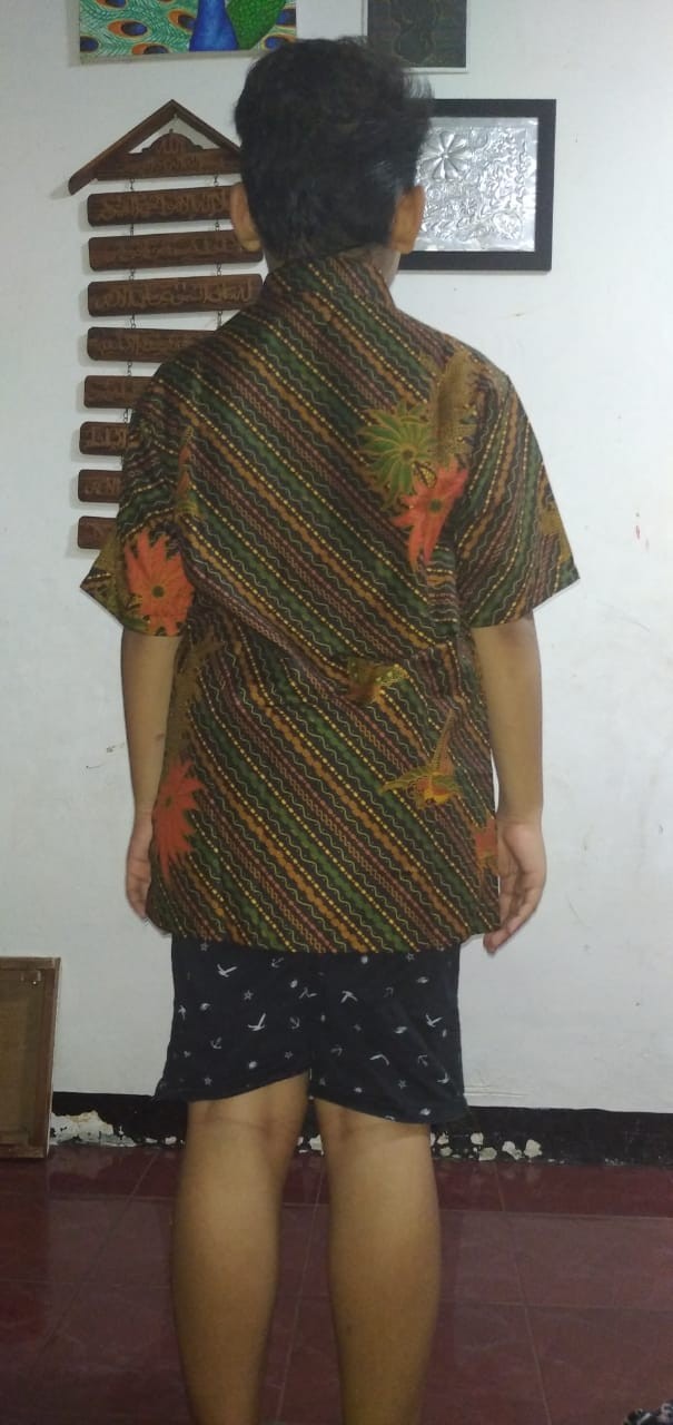 Kemeja Batik Anak Laki-laki Usia 1-14 Tahun//batik Motif D//seragam Batik Anak//baju Anak Cowok