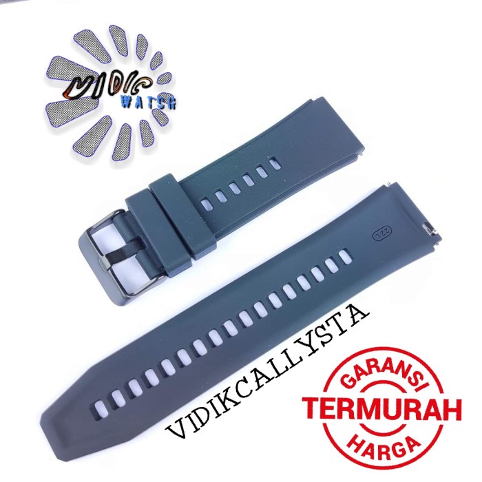 Tali Karet jam tangan 22mm22 MM Rubber Strap Import Original Tipis PREMIUM