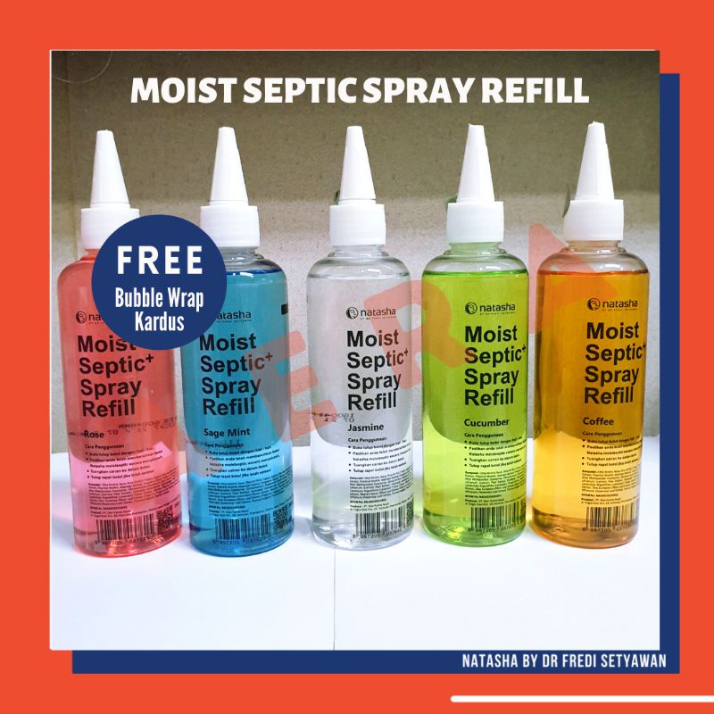 REFILL MOIST SEPTIC SPRAY /ISI ULANG SEPTIC SPRAY/REFILL HAND SANITIZER NATASHA