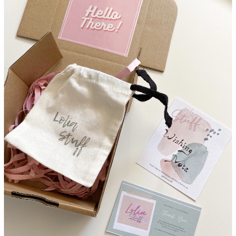 PACKAGING HARD BOX + POUCH + greeting card