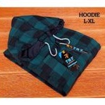 Kemeja Flanel Hoodie Pria Dan Wanita Kualitas Unisex