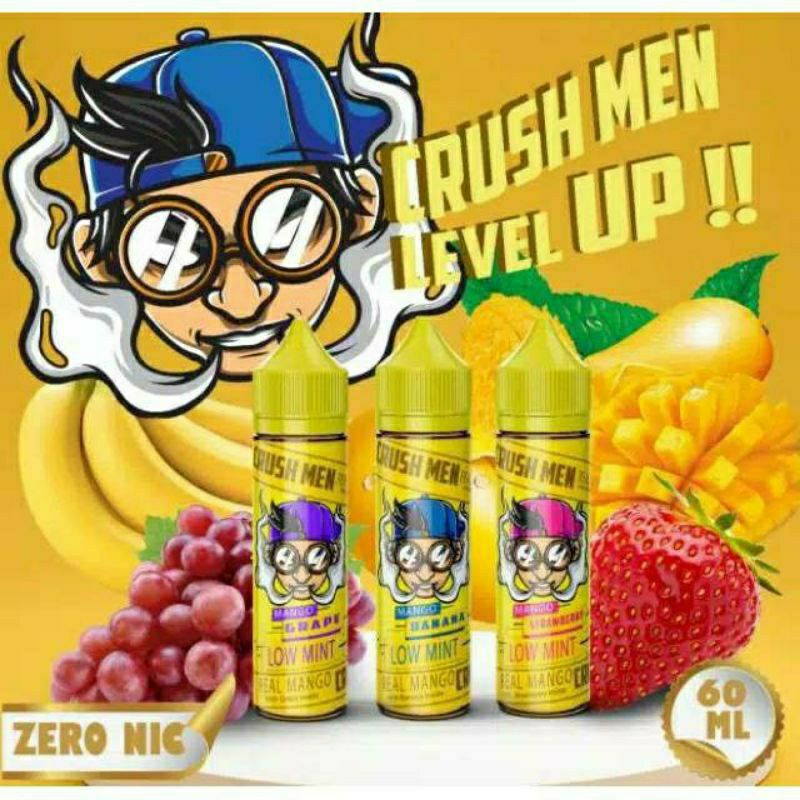 Elektronik viral BYSOLUS PHOODS PAKET KOMPLIT SIAP NGEBOOL LIQUIDS CRUSH MEN REAL MANGGA LOW MINT 60 ml 3 RASA , STRAWBERRY, BANANA, GRAPE. Otentheek