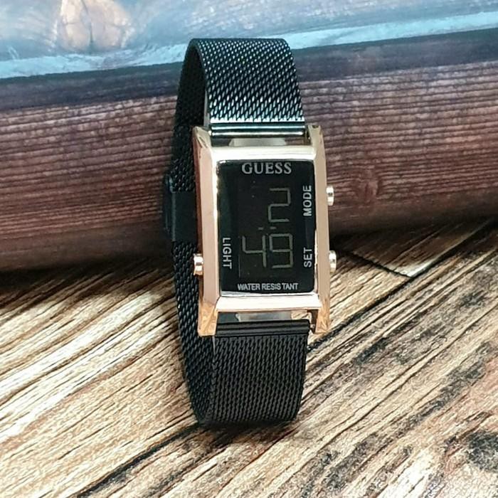 Promo HOT jam tangan wanita/jam fashion/merek Guess digital tali pasir 28mm Dijamin