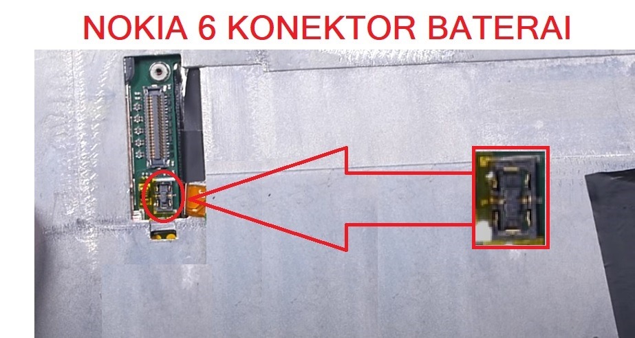 KONEKTOR BATERAI NOKIA 6 2017 TA 1021 DI MESIN 1 PCS