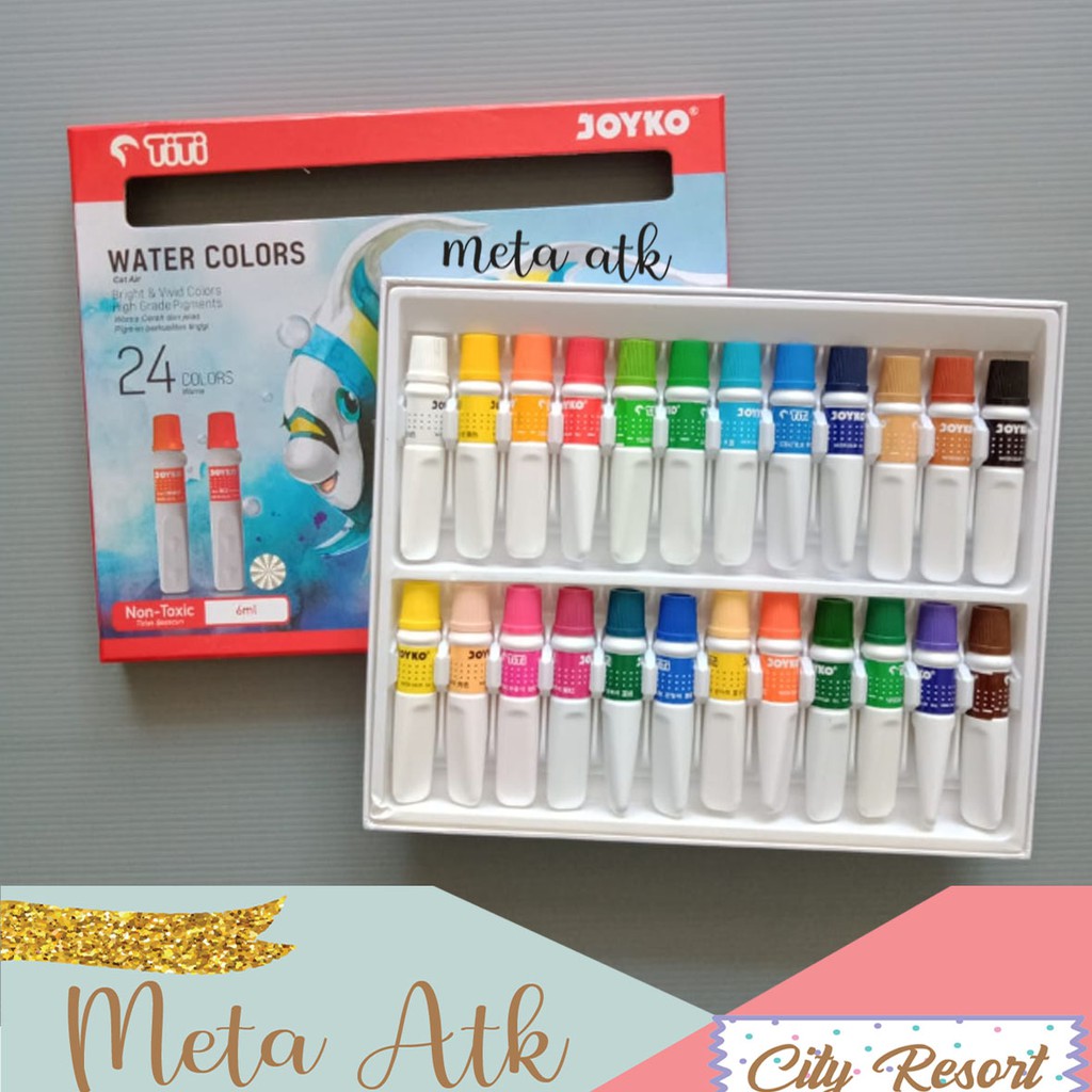 

Water Color / Cat Air TiTi WC-6ML-24C / 24 Warna / Colors