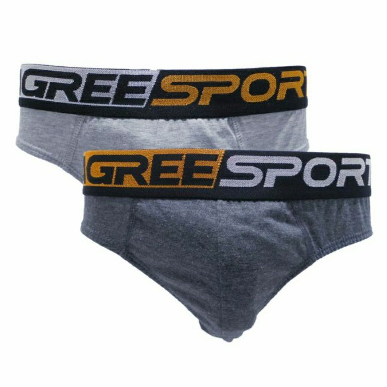 (2 Pcs) Celana Dalam Pria AGREE SPORT Karet Boxer Super Soft Exclusive Men's Brief AGREE SPORT 2327 K