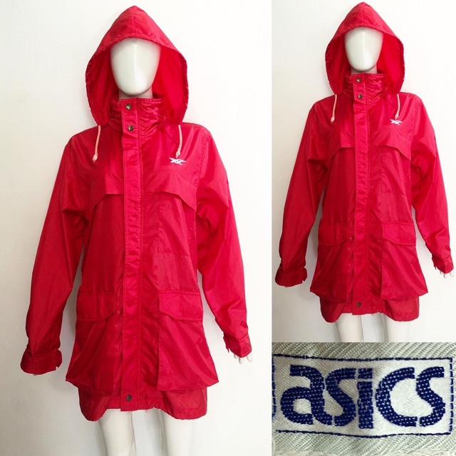 Asics men red outdoor jacket jaket