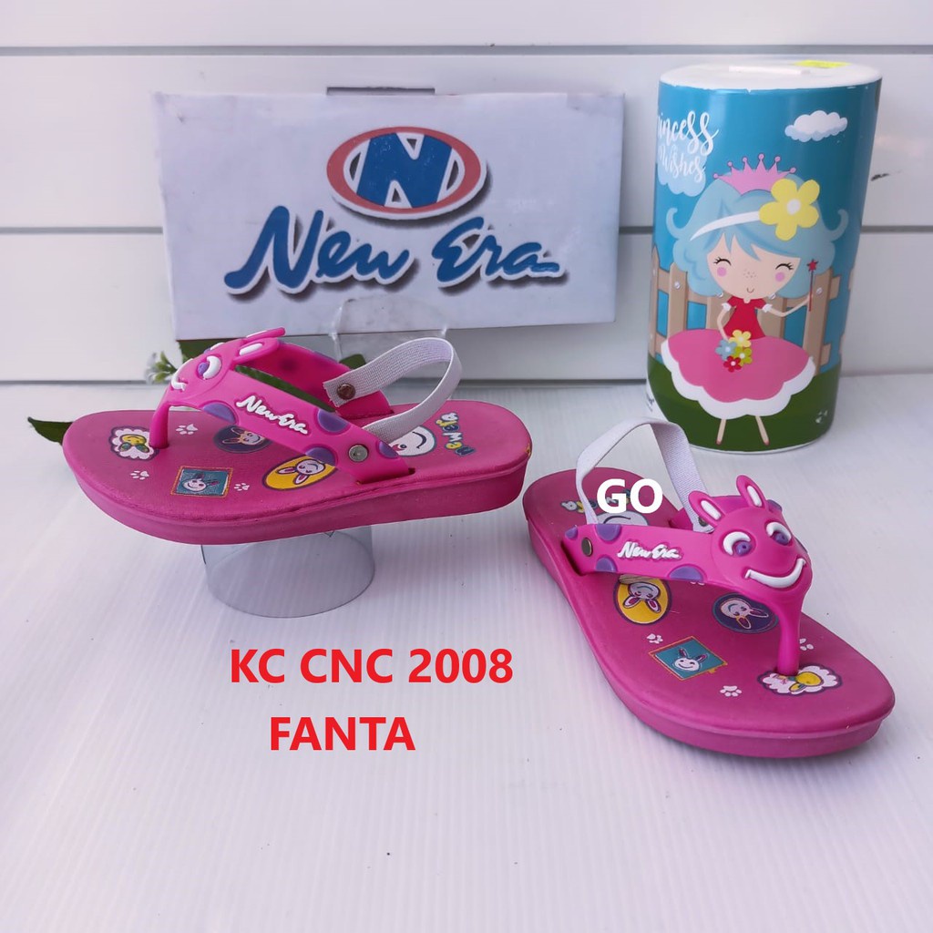 sogo NEW ERA KC CNC 2008 Sandal Jepit Karet Anak Perempuan Anti Slip Sendal Karakter Anak Original