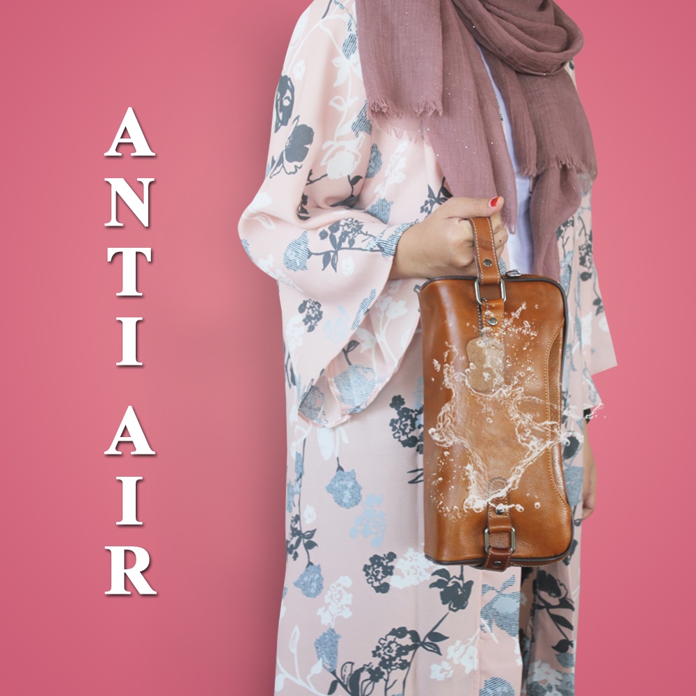 Tas Pouch Bag Clutch Bag Kulit Sapi Asli Pria Wanita Multifungsi AP02 ZIVAA ALICE LEATHER KULIT SAPI ASLI PREMIUM STYLISH WATERPROOF KUALITAS TERJAMIN MEMUASKAN