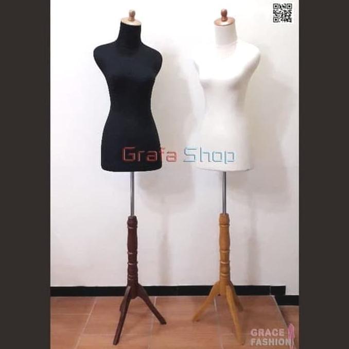 [[COD]] Manekin Set Wanita Patung Baju Cewek Tiang Kaki Kayu FREE ONGKIR Kode 188