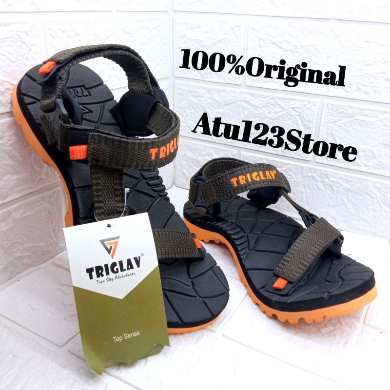 SANDAL GUNUNG TRIGLAV ORIGINAL/SANDAL SLIDE/GUNUNG CASUAL PREMIUM COWOK/SENDAL PRIA