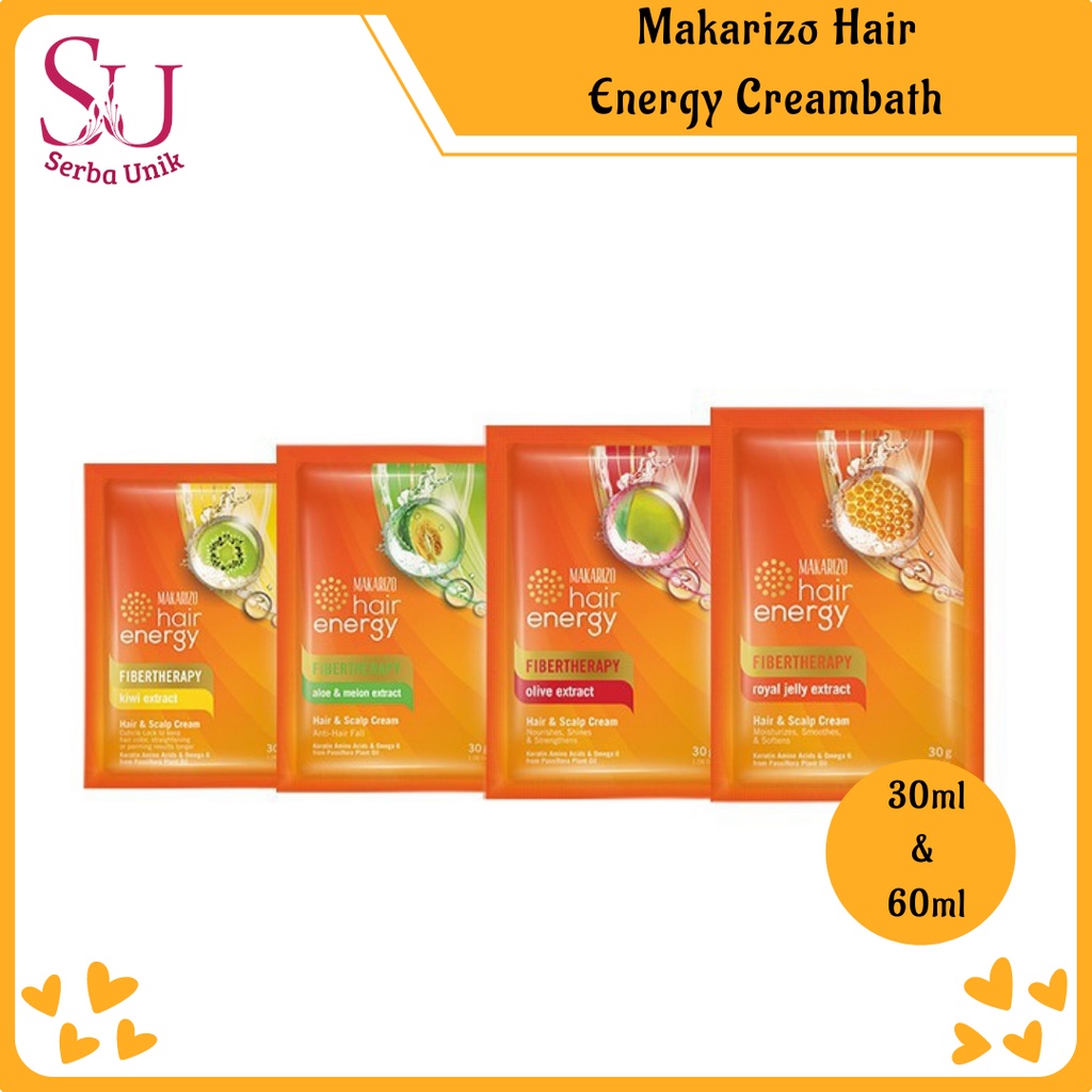 Makarizo Hair Energy Fibertherapy Hair &amp; Scalp Creambath 15ml | 30ml | 60ml