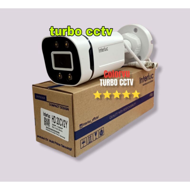 Kamera cctv Interluc colorvu 2 megapixel 1080p full color outdoor