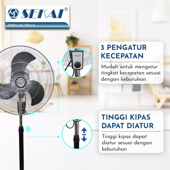 SEKAI IST-1851 Industrial Fan 3in1 18 Inch