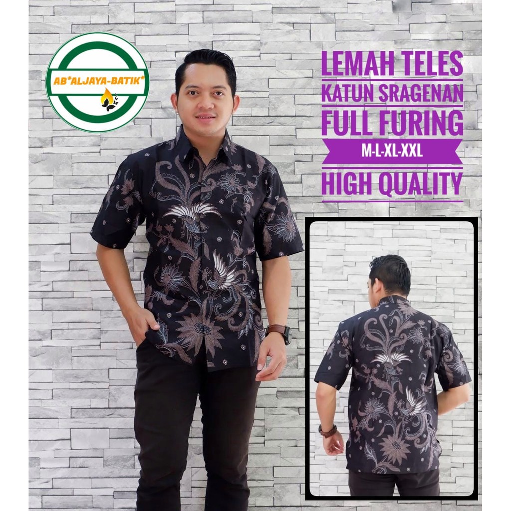 LEMAH TELES ALJAYA KEMEJA BATIK SOLO PRIA LENGAN PENDEK PANJANG LAPIS FURING ATASAN PREMIUM MODERN KATUN HALUS GALING BIRU KEMBANG SAJEN HUTAMA PARANG LIRIS BANYU PINK KUPU RATU KUPU TAMPAN SWIWI KEMBANG PARANG ROMO PEKSI SEKAR ARUM GIANDRA SALENDRA