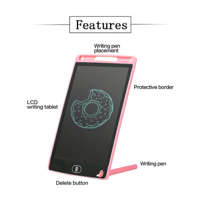 LCD 8.5 Inch Drawing And Writing Tablet Papan Menggambar Tulis Anak
