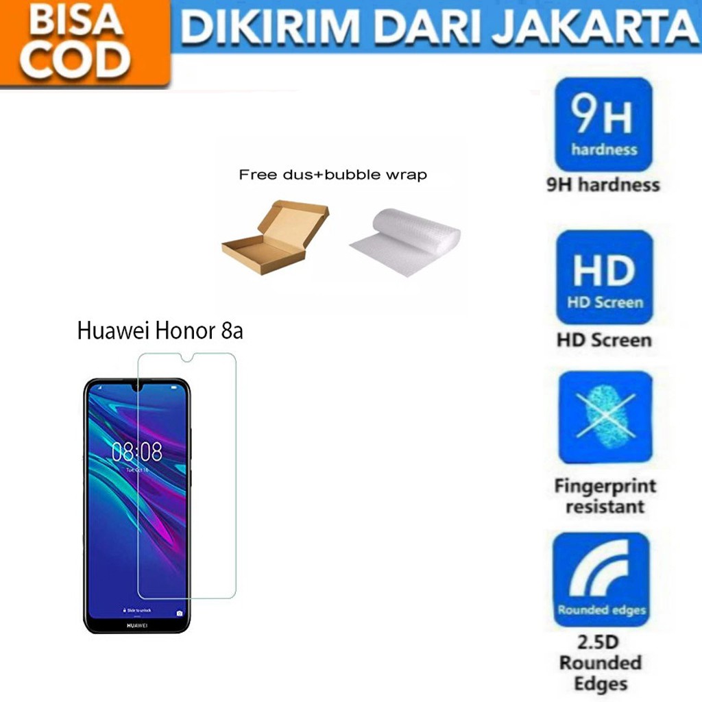 Huawei Honor 8A Tempered Glass Screen Protector Anti Gores