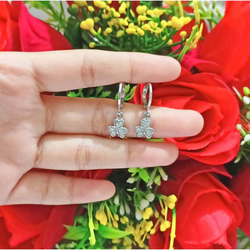 Anting Dewasa Permata Zircon Gold dan Silver perhiasan Wanita (COD)