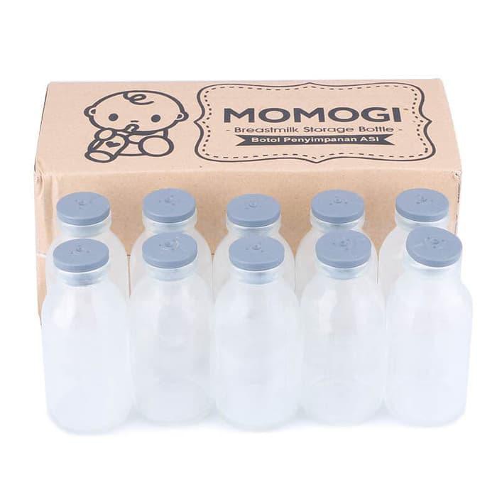 MOMOGI Botol Kaca ASI Tutup Karet isi 10pcs Botol ASI Perah ASIP Diskon