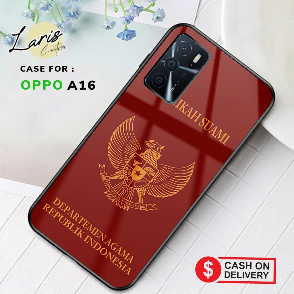 Laris Custom Case Hardcase OPPO A16 Case BUKU NIKAH GLOSSY 2D Case