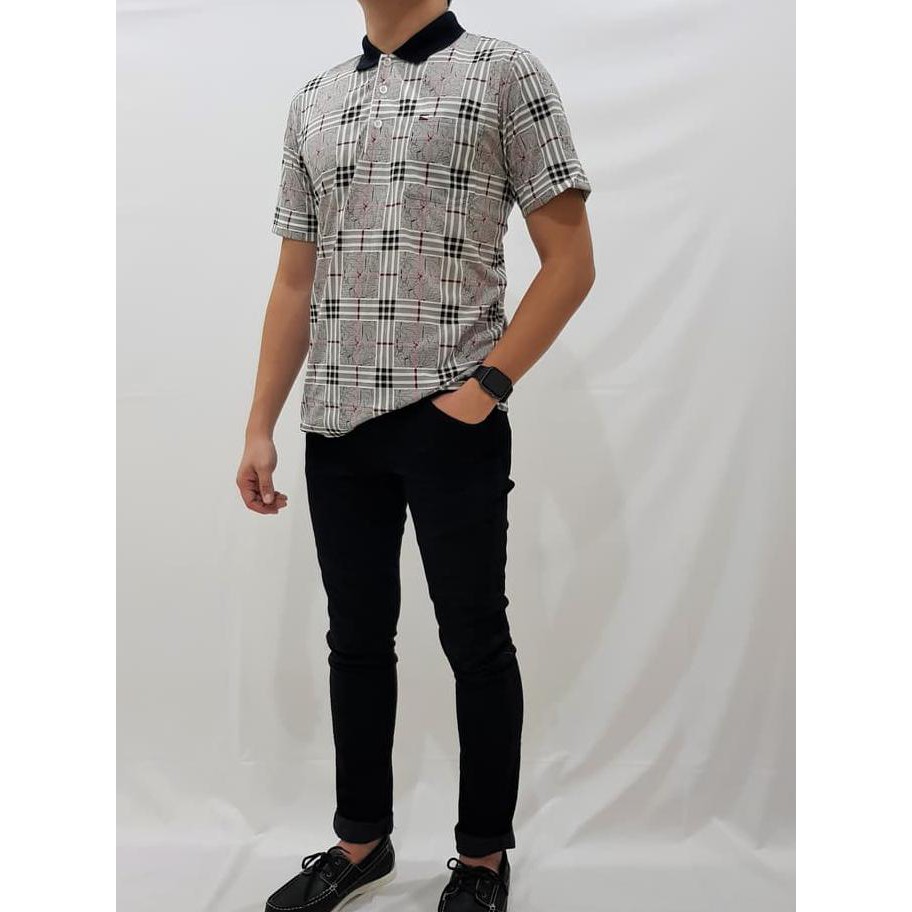 Miller Neuman - 100| Kaos Krah Fashion Pria/Bapak Dewasa 100% Katun - Biru, M