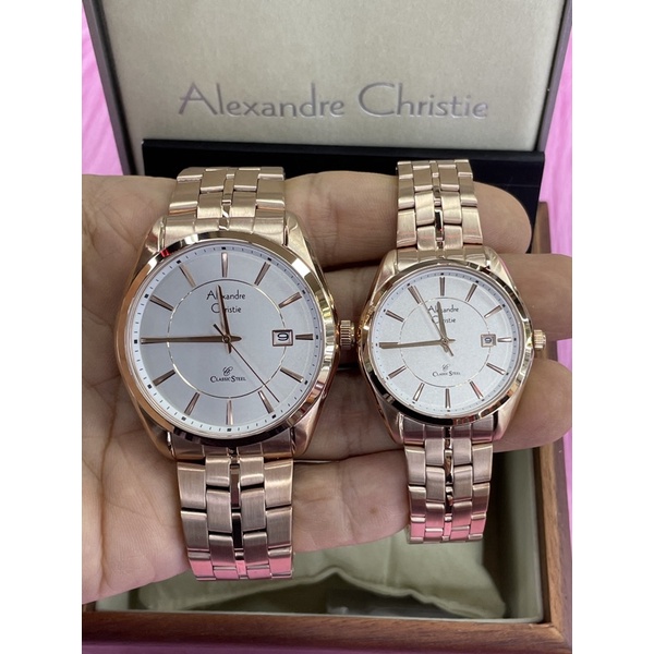 alexandre christie 8578md couple rosegold