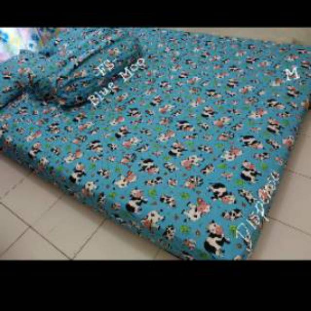 Sprei homemade blue cow 200*200