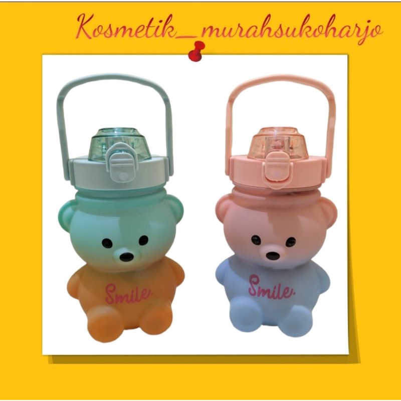 BOTOL MINUM GEMOY KOTAK GRADASI 3D VIRAL 1.3 LITER ANAK MOTIVATOR PENANDA WAKTU [FREE STICKER]