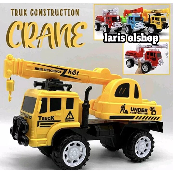 Mainan Anak Truck Derek Crane BESAR / Mainan Edukasi Anak Mobil Derek MURAH